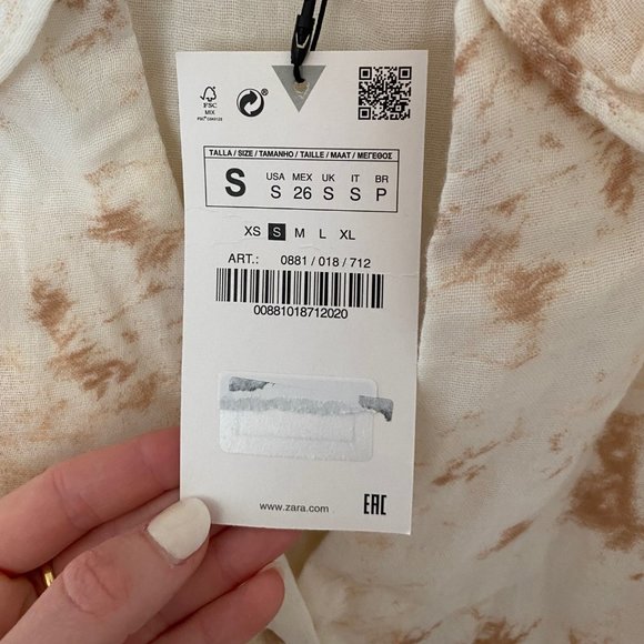 Zara Tie Dye Blouse - Picture 4 of 7